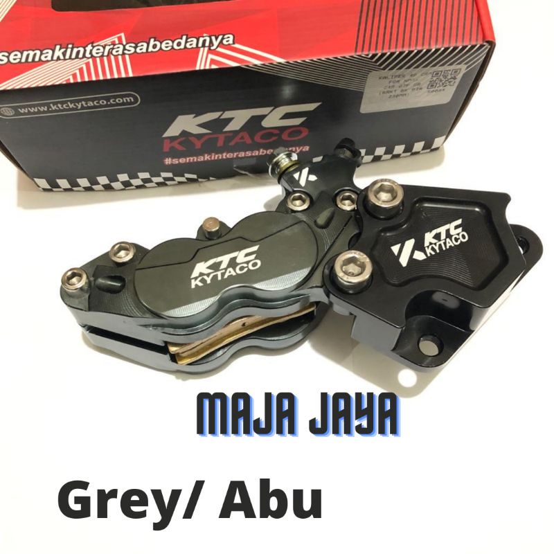 KALIPER KTC NMAX OLD / KALIPER DEPAN KTC KYCTACO NMAX NEW 4 PISTON CRM PLUS BREKET- GREY