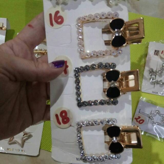 Jepit korea hairpin mutiara impor jepit rambut SERI B