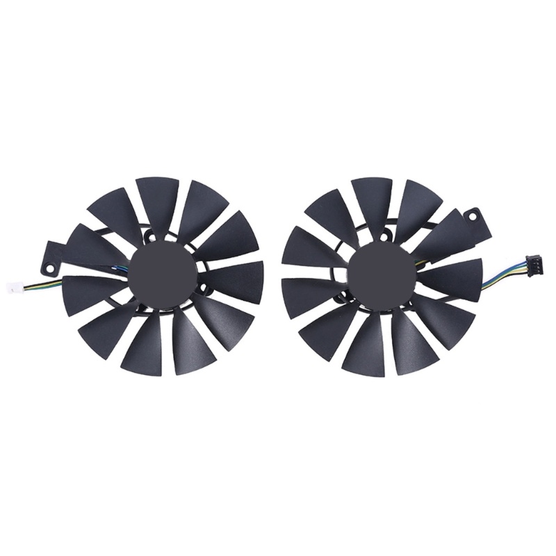 Bt 1PC/2PCS 87MM T129215Sh DC12V 0.3A 4PIN Graphics Fan GPU Kipas Pendingin Untuk ROG Rtx2060 2070 RTX2080