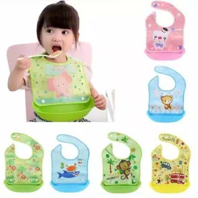 SLABBER SILICONE celemek bib Bayi silikon mpasi bayi