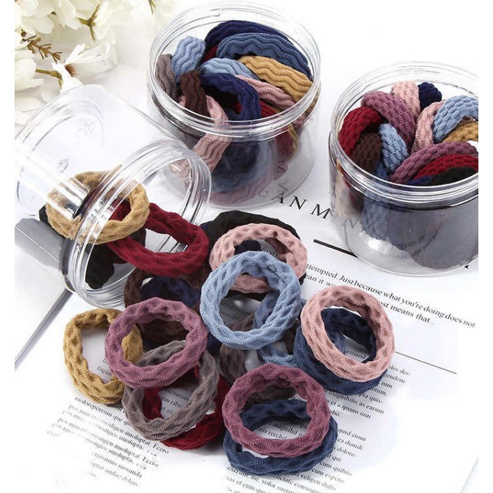 IKAT RAMBUT ELASTIS / KARET FASHION WANITA / WOMEN HAIR TIE / RUBBER BAND | FADHILAH SHOP BJB