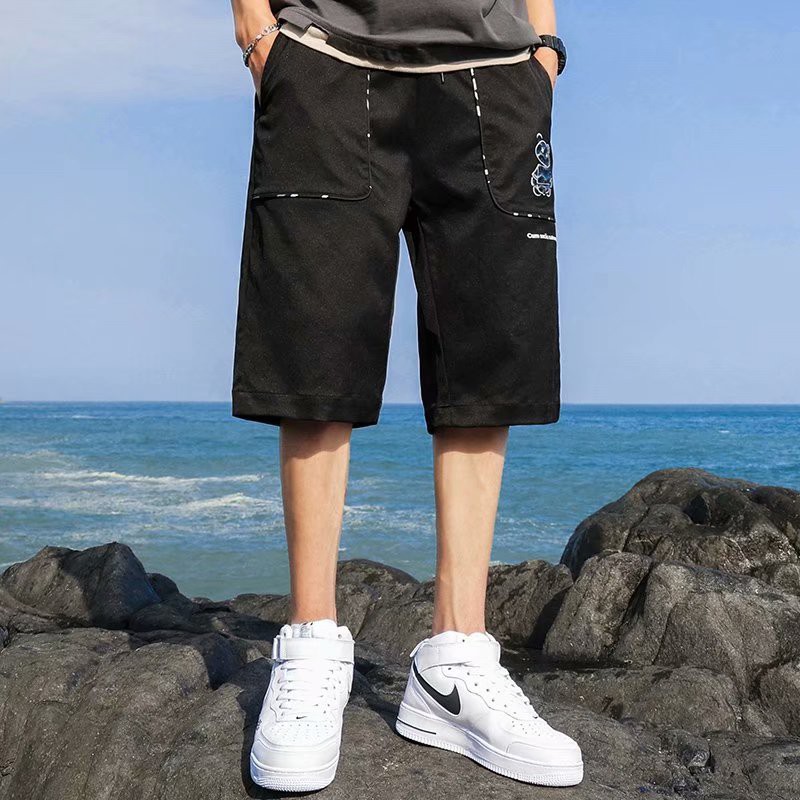 CELANA FASHION PRIA IMPORT LONGGAR TREN KASUAL CELANA HITAM,KHAKI