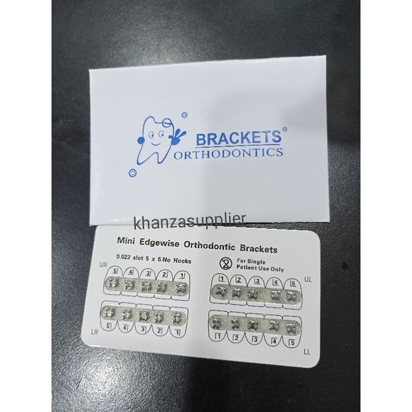 bracket Behel Orthodontic amplop original metal breket gigi