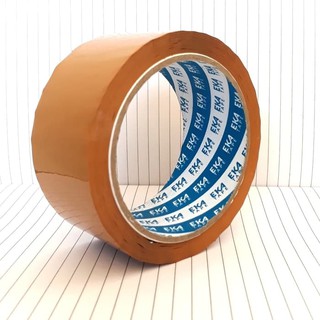 Lakban Eka Tape isolasi 45 mm x 85 Yard Plakban Coklat Bening murah