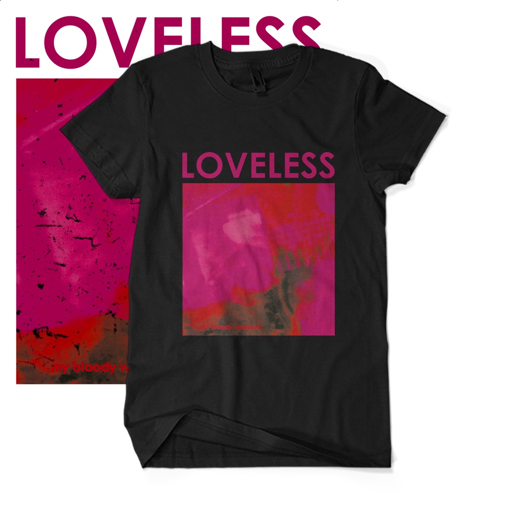 Bju Kaos MY BLOODY VALENTINE MBV - LOVELESS  Band Rock Vintage KAOS KAGE