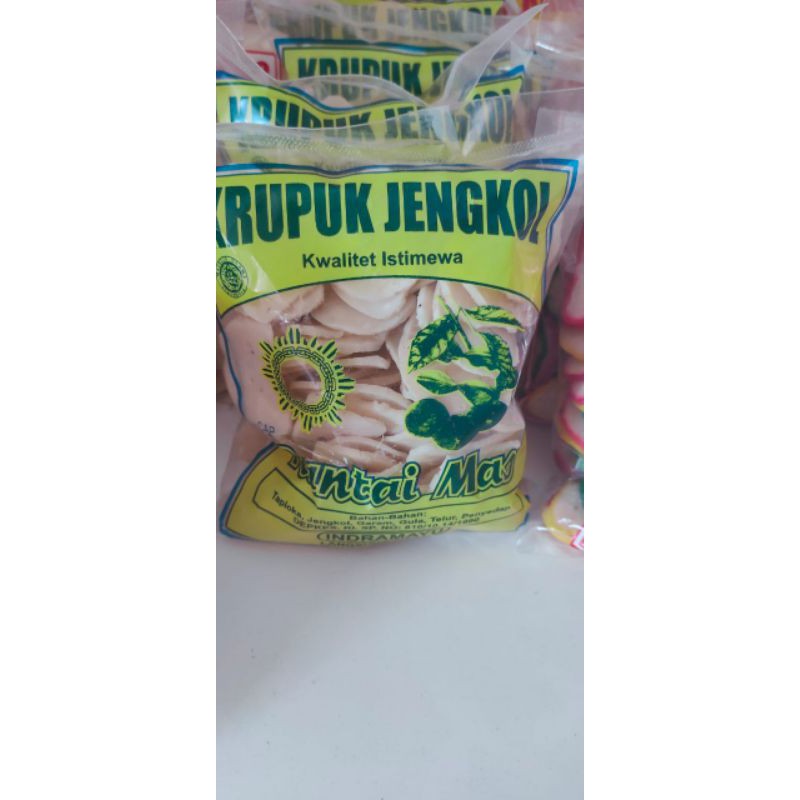 

Krupuk Mentah Jengkol Putih 200gram