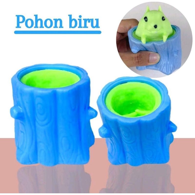 Mainan Pop It Squishy Tupai Pohon Karet Silikon / Tikus / Penghilang Stress