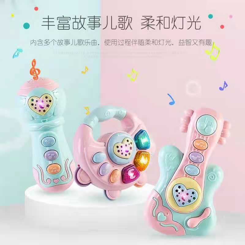 [BIG SALE] Mainan Bayi Musik | Baby Musical Toys | Mainan Gitar Mic Piano Bayi / Mainan Genggam Bayi Rattle Stick Teether Dengan Musik