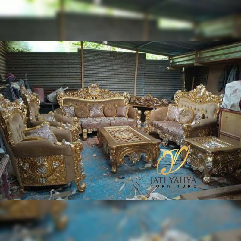 kursi tamu sofa jati jepara bellagio mewah