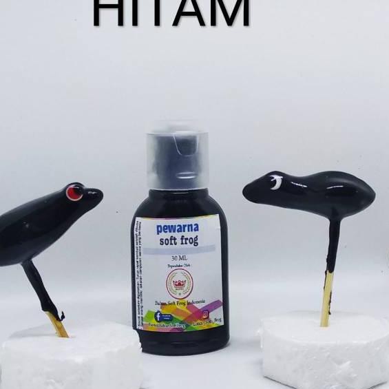 

❀ Langsung Proses ❀ Pewarna Lateks Soft Frog 30 ml Warna HITAM ^,^