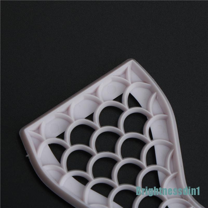 2pcs Cetakan Pemotong Adonan Kue Fondant Desain Ekor Putri Duyung Bahan Plastik