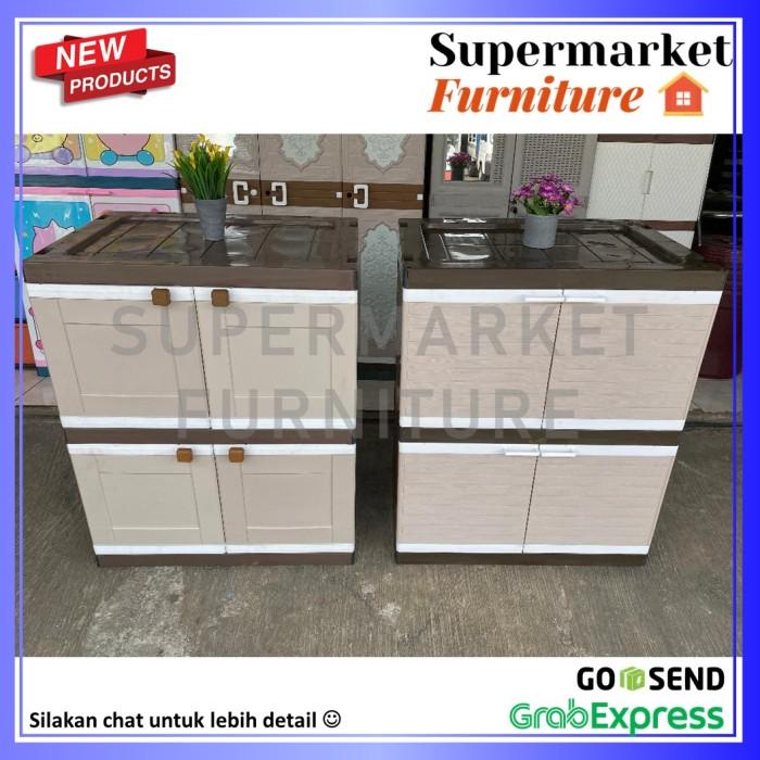 LEMARI PAKAIAN PLASTIK CLUB SUSUN 2 BESAR MURAH