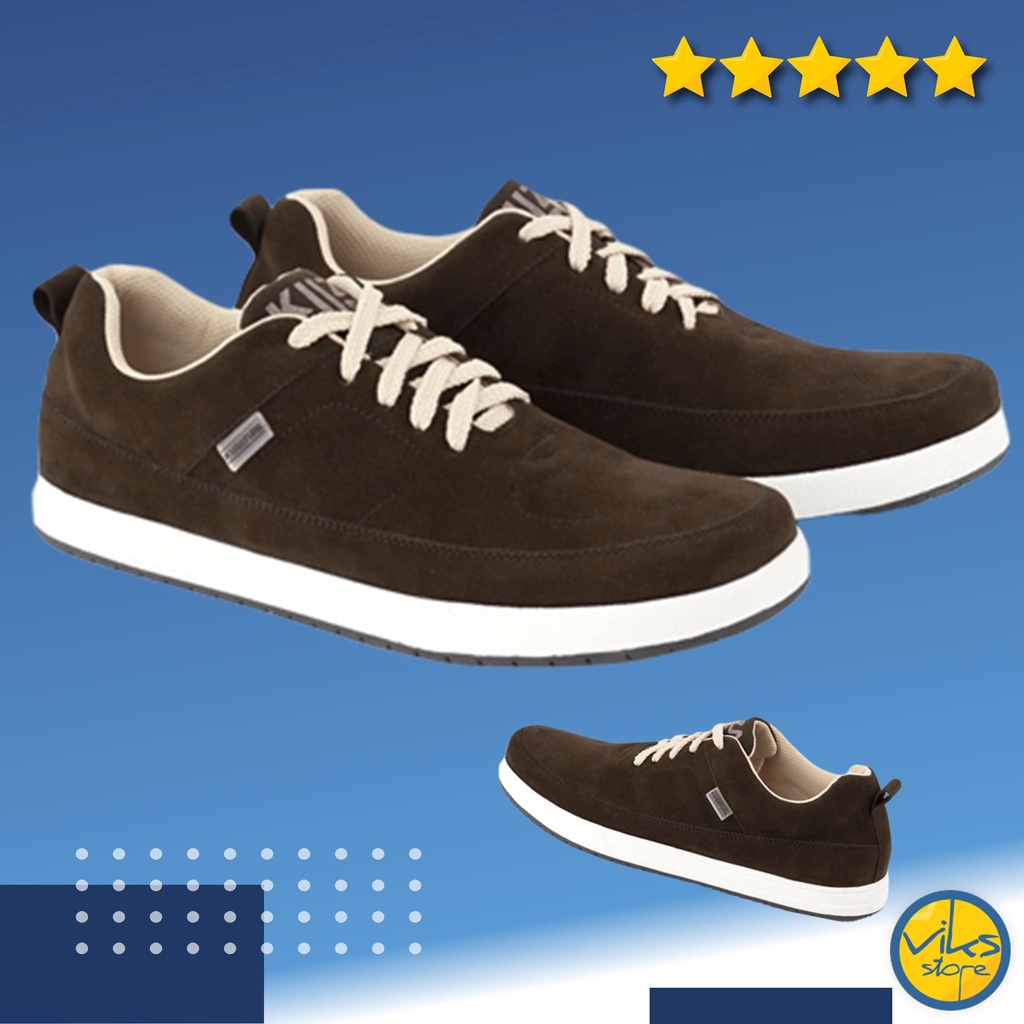 Sepatu Sneakers Pria Cowok Tali Style Casual Distro Kuzatura Original Suede Lokal Premium Elegan