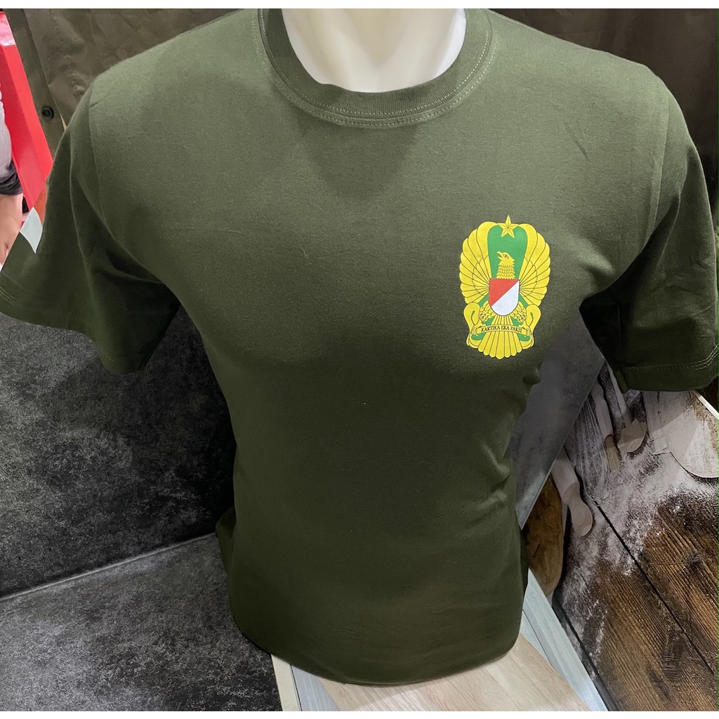 Kaos Katun TNI AD Katun - Kaos TNI - Kaos Angkatan Darat