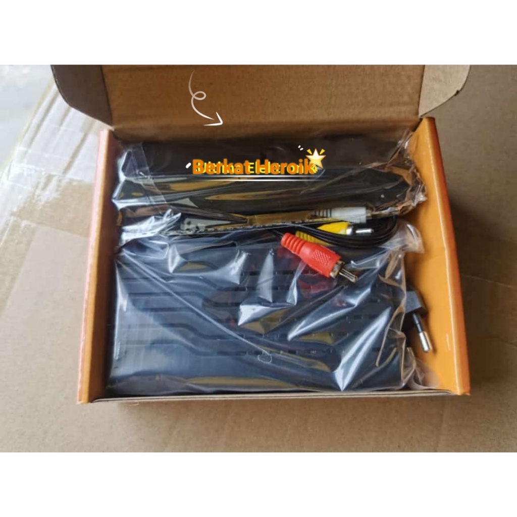 BERKAT HEROIK-Set Top Box TV Digital DVB T2   FREEBOX (Kuning) tanpa  HDM1