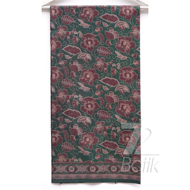 KAIN BATIK PREMIUM Bahan Katun Motif Kembang Warna Hijau Ijo 721771 Cap 72 Jarik Jarit Samping Kebat Panjang Batik Katun Modern Premium Bahan Seragam Batik Pernikahan Kantor Keluarga Murah Kamen Jadi Batik Bali Lembaran