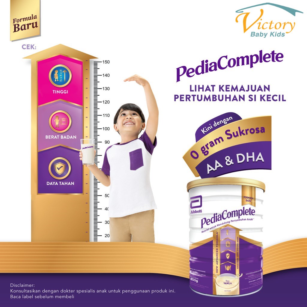 PediaSure Complete Vanila (1-10 tahun) Susu Pertumbuhan Anak