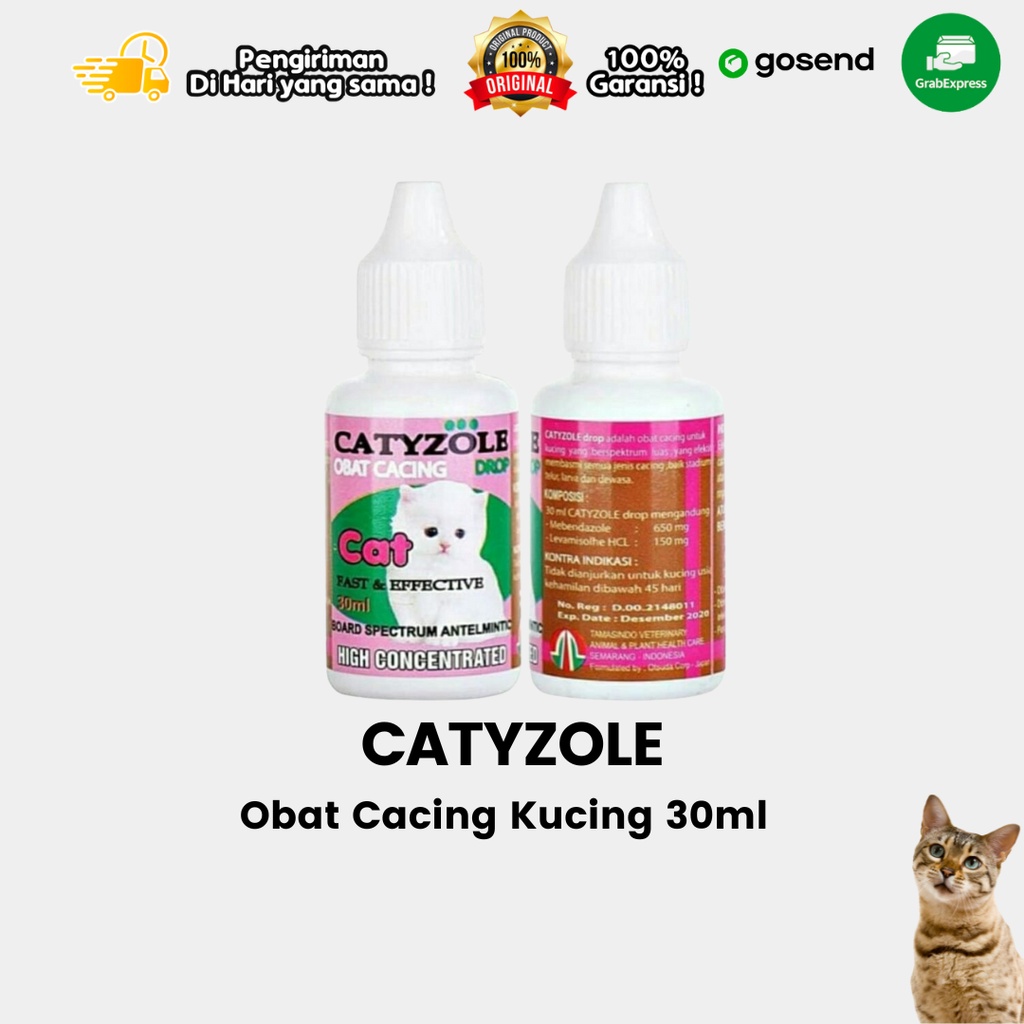 Obat Cacing Kucing Catyzole 30 ml