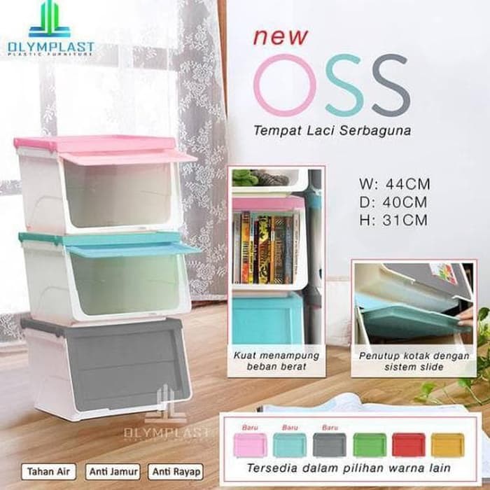 JTR- Olymplast Storage Solution Tempat Penyimpanan OSS PASTEL