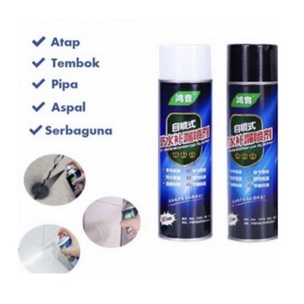 [OL] Spray Anti Bocor &amp; Karatan WaterProof Semprotan Penambal Lubang Pecah Roof Glue Exterior Wall Spray