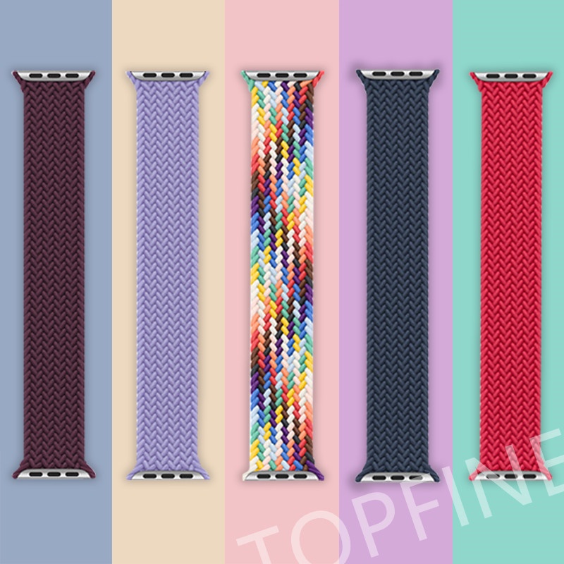 Tali✅Elastic Woven Nylon Strap for Watch Series 7 6 5 4 3 2 1 SE Watchband for iWatch 38/40/41/42/44/45mm