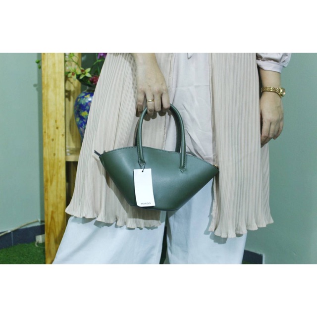 Tas Sling Bag Wanita - Hijau - MANGO ORIGINAL - Tas Murah