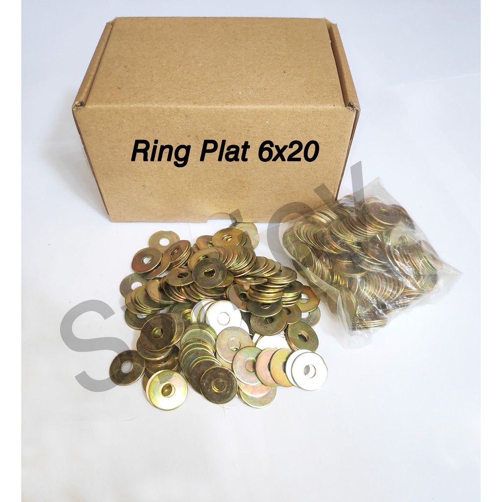 Ring Plat Kuning M6x18 per 10 biji