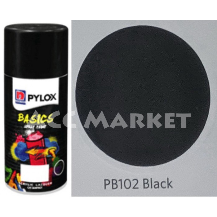 Pilox Basics Pilok Pylox Cat Hitam Black 102