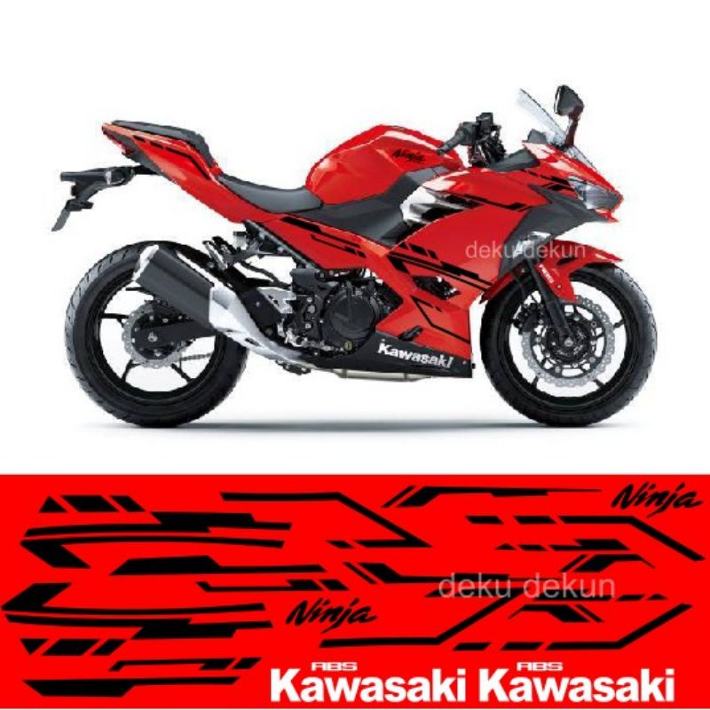 striping ninja 250 fi 2018 merah / striping ninja 250 fi / striping ninja 250 fi merah / striping ni