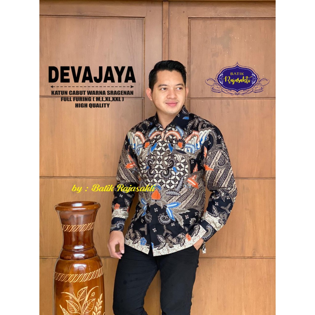 DEVAJAYA RAJASAKTI KEMEJA BATIK SOLO PRIA LENGAN PANJANG LAPIS FURING ATASAN BATIK PREMIUM MODERN KATUN HALUS BAHUWIRYA  BANAMITRA BANAMITRA PUTIH BANGSAWAN BAYU PUTRA BERLIAN BIRU BHARATAYUDA BIMASENA BIRENDRA BIRU INDAH BRAHMAKERTA BRAHMAKERTA MERAH