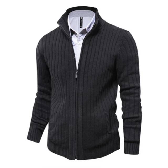 Jaket Rajut Pria Motif Garis Jalur Besar 100 Cotton Jaket Rajut Pria Motif Garis Jalur Besar 100 Cotton