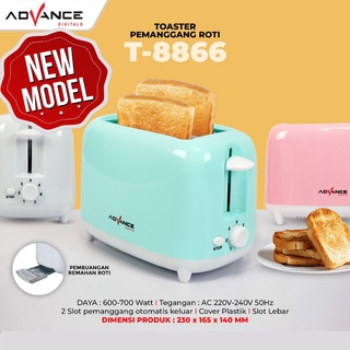 Pemanggang roti 2 slice toaster advance t 8866