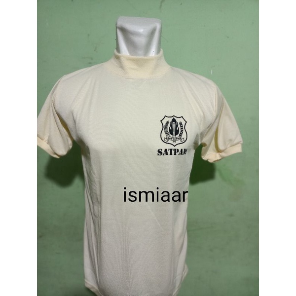 KAOS DALAM SATPAM/SECURITY LEHER TINGGI/ WARNA KREM/UKRN M.L.XL.XXL.XXXL