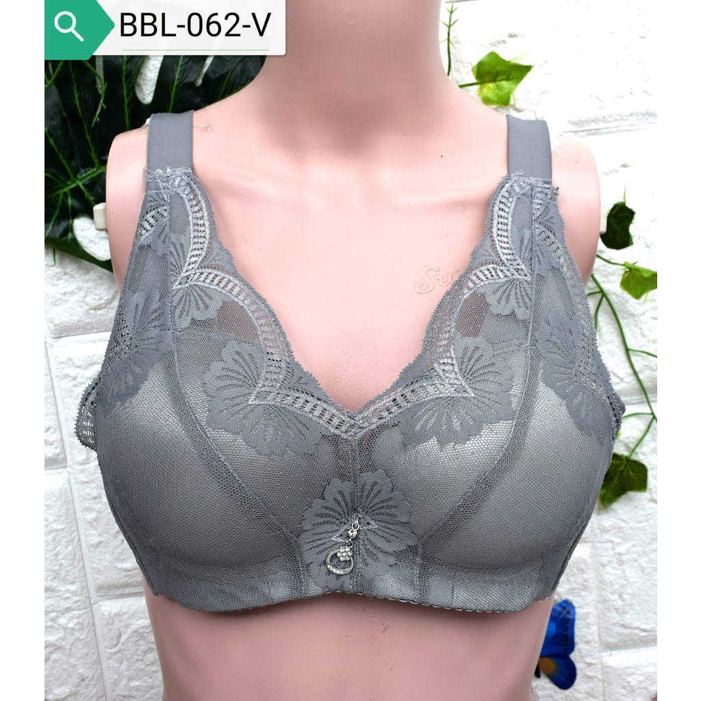 BH Super Push Up BRA Ada Kawat Kait 3 Busa Tebal Cup A Bahan Renda Lembut Motif Bunga Tali Bisa Diat