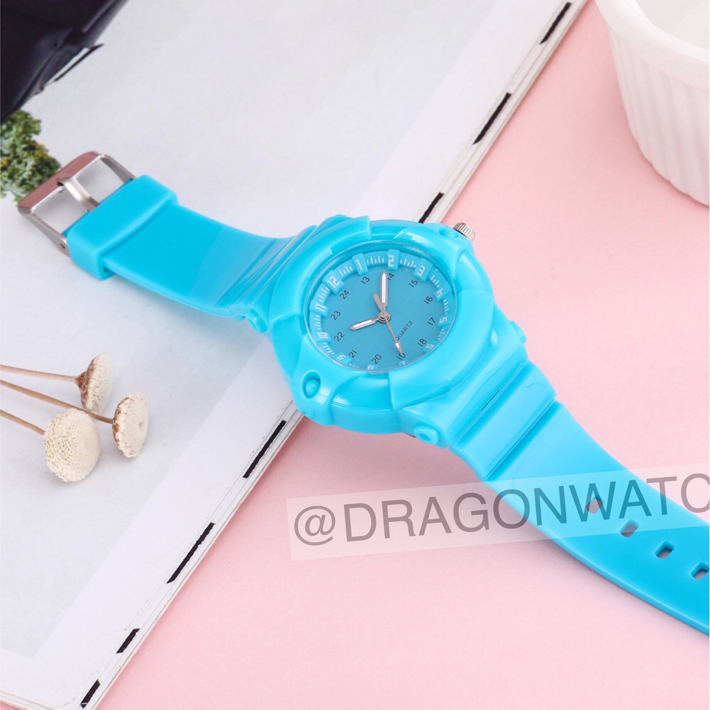 [Checkout Rp100]COD✅ Jam tangan rubber wanita baby C sport jarum jam warna karet harga murah   S1152