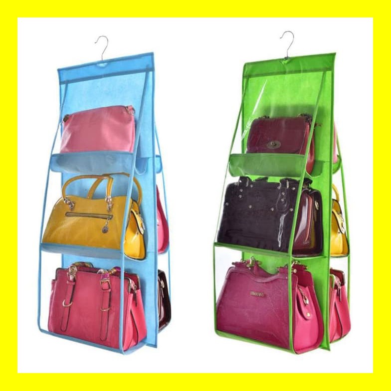  Rak  Tas  Gantung Hanging Bag Organizer HBO Bag Dust Cover 