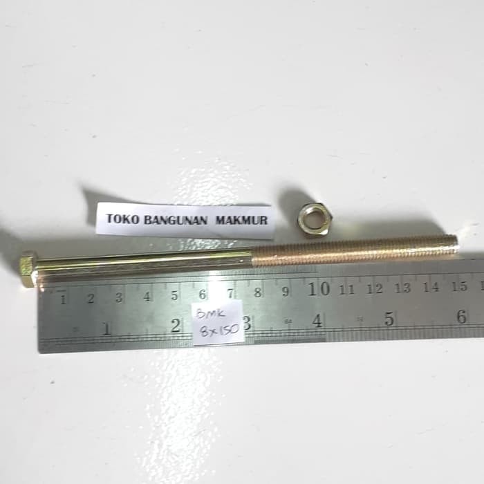 Baut M8 x 150 / Kunci Baut 12 BMK Baut M8x150 per 5 pcs