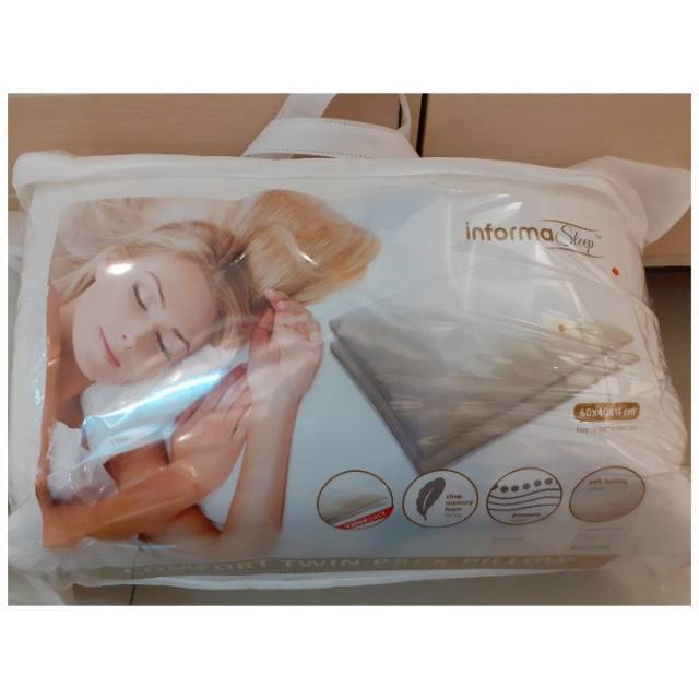Bantal Tidur Memory Foam isi 2pcs Informa