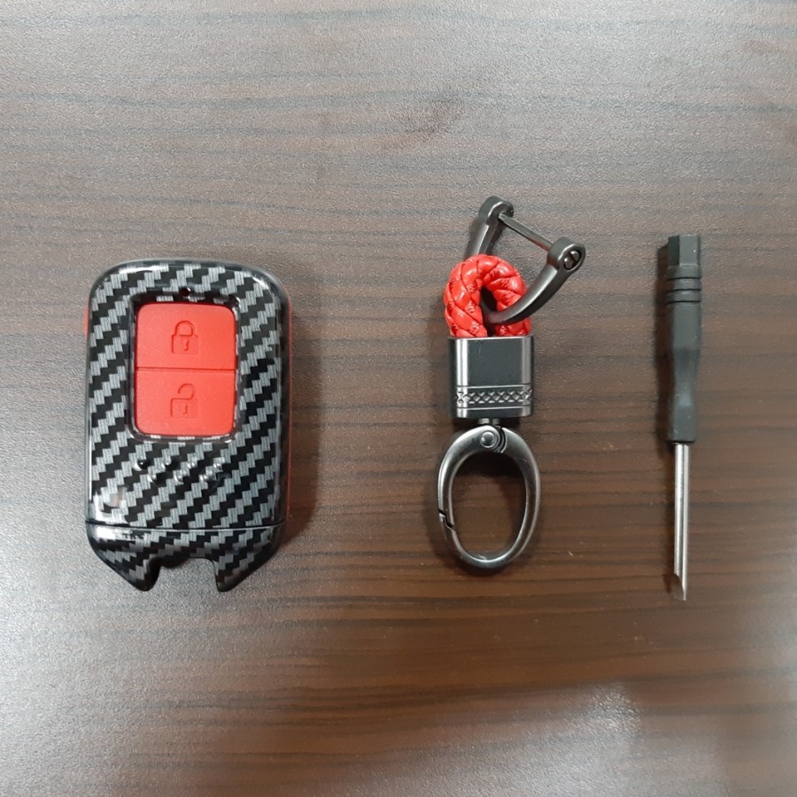 Casing+ silikon remote mobil Honda HRV carbon