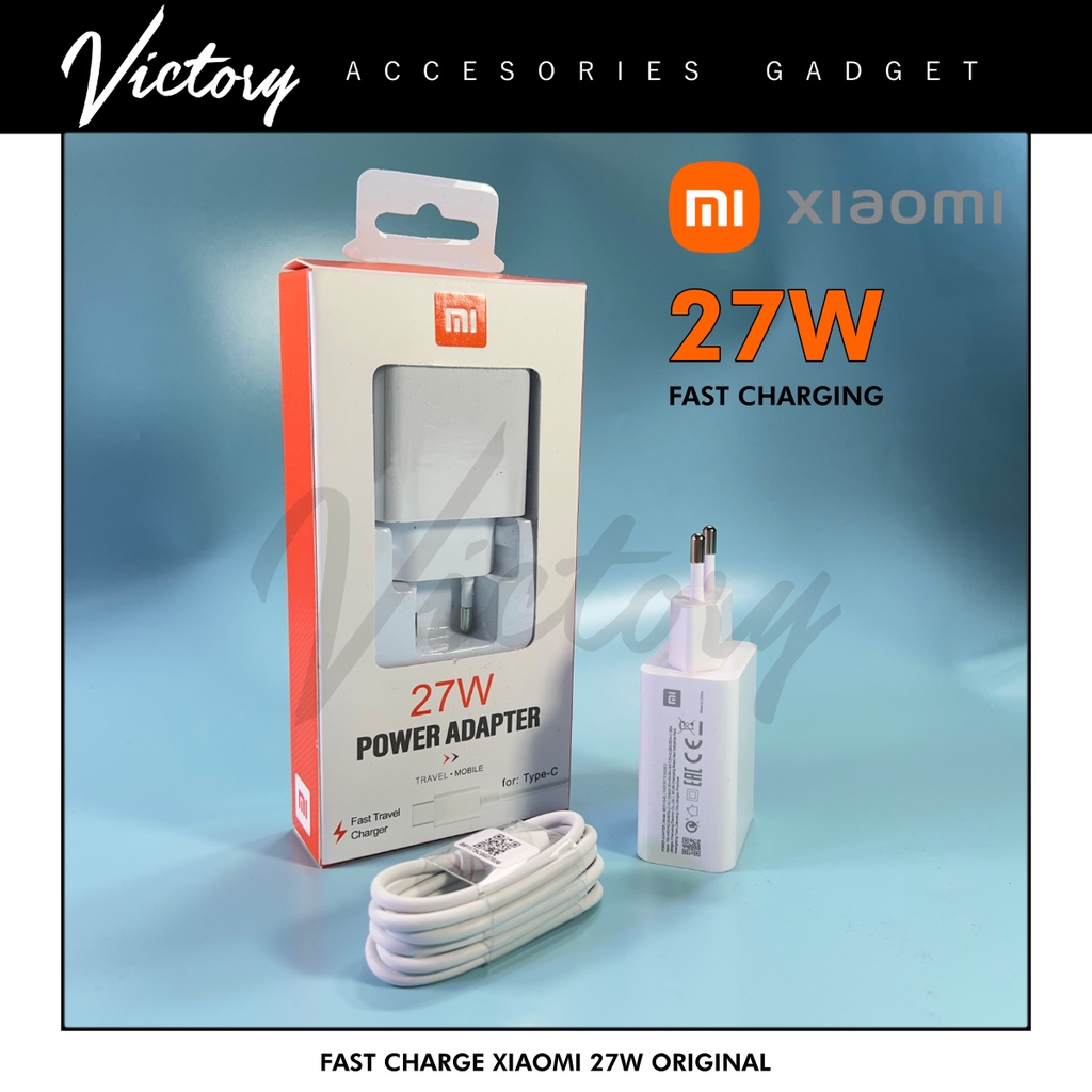 VICTORY2020 - CHARGER XIAOMI TYPE C 27W ORIGINAL FAST CHARGING