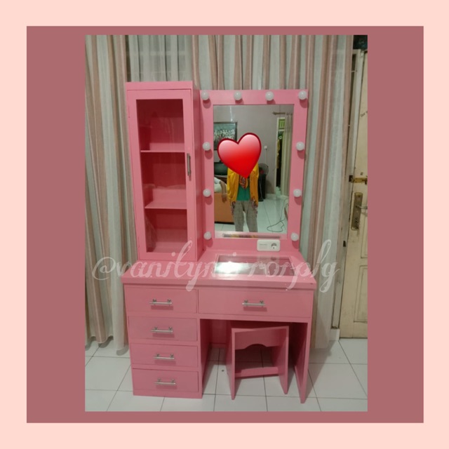 Vanity Mirror Custom Pink Shopee Indonesia