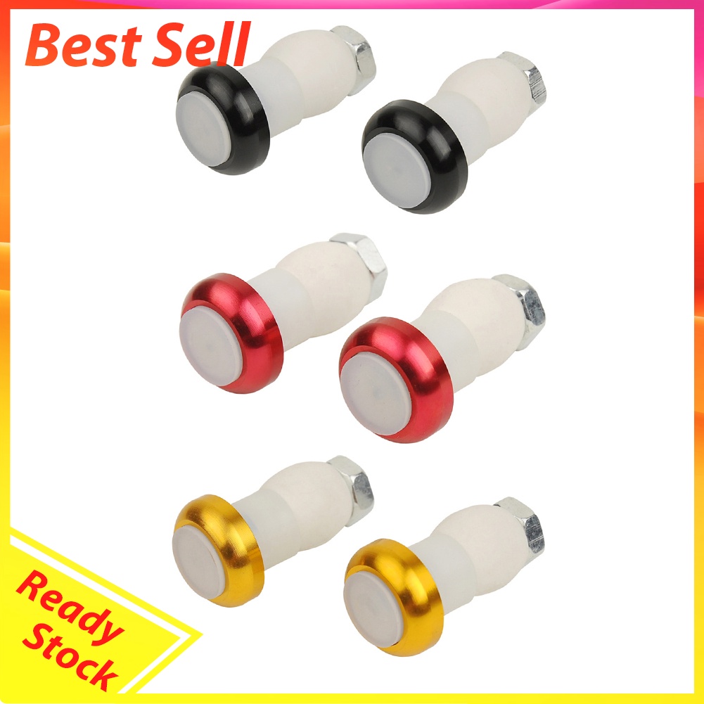 1 Pair Bicycle Handlebar Light LED Bar End Plugs Safety Warning Signal Lamp