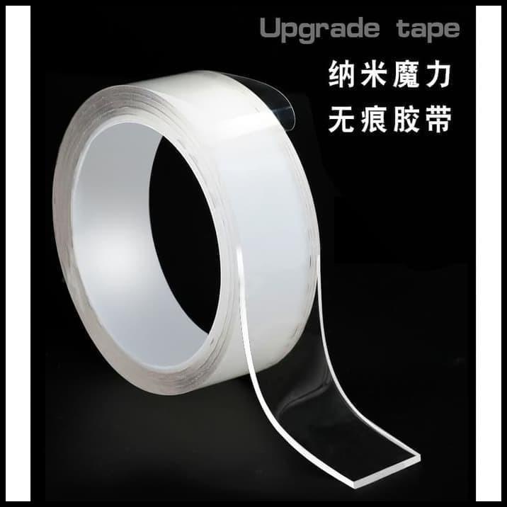 

Lakban Perekat Nano Magic Double Tape Bening Tahan Air 30Mmx1M Lem New
