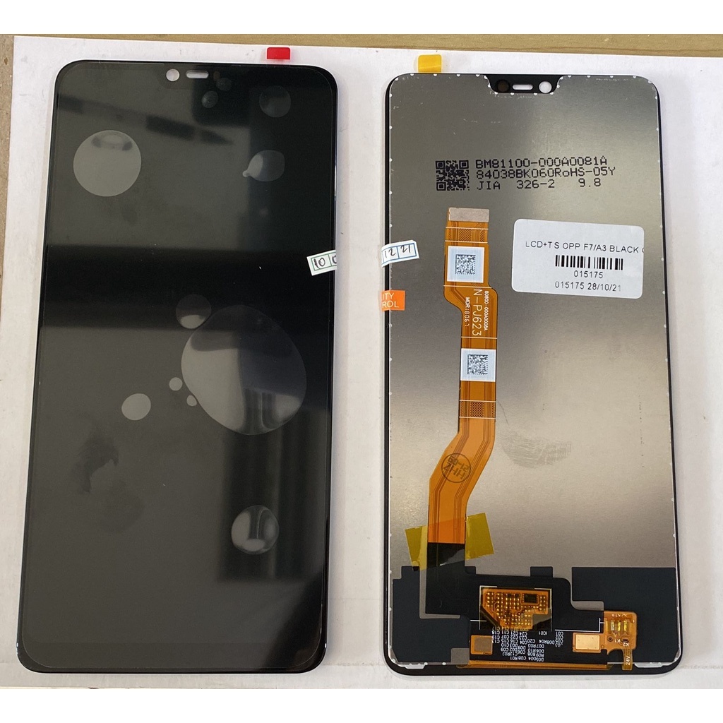 LCD + TS OPPO F7 / OPPO A3  FULLSET GOLDEN CROWN