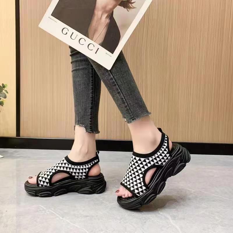 Free Box Sepatu Sandal Wanita NS888-8 Sandal Wedges Wanita Sandal Import