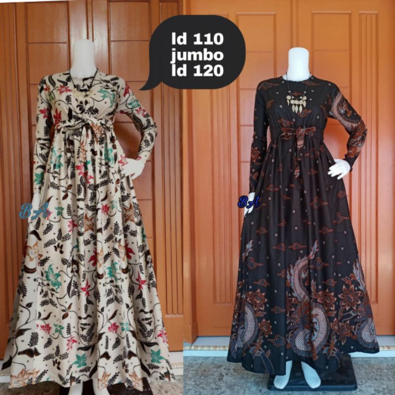 GAMIS BATIK SEKAR MANGGAR JUMBO SIZE
