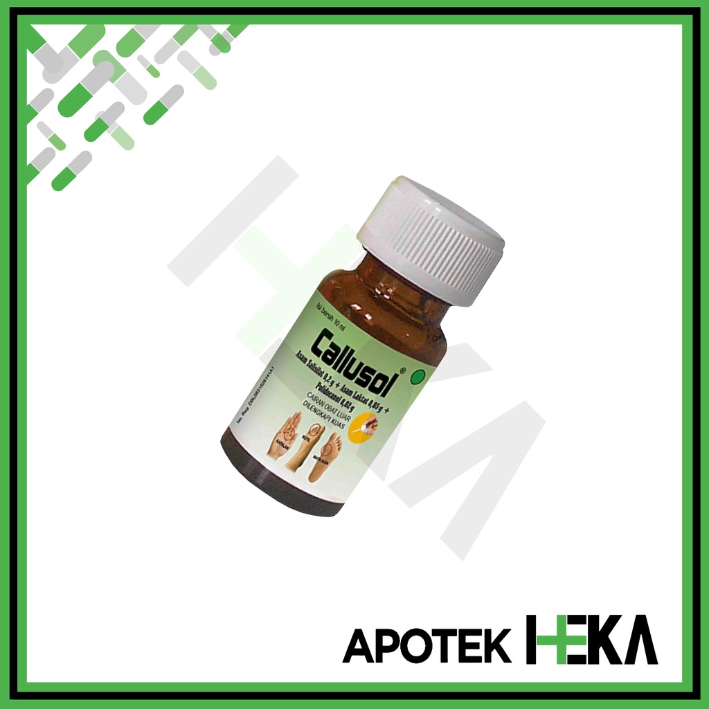 Callusol Larutan 10 ml - Obat Mata Ikan Kutil Kapalan (SEMARANG)