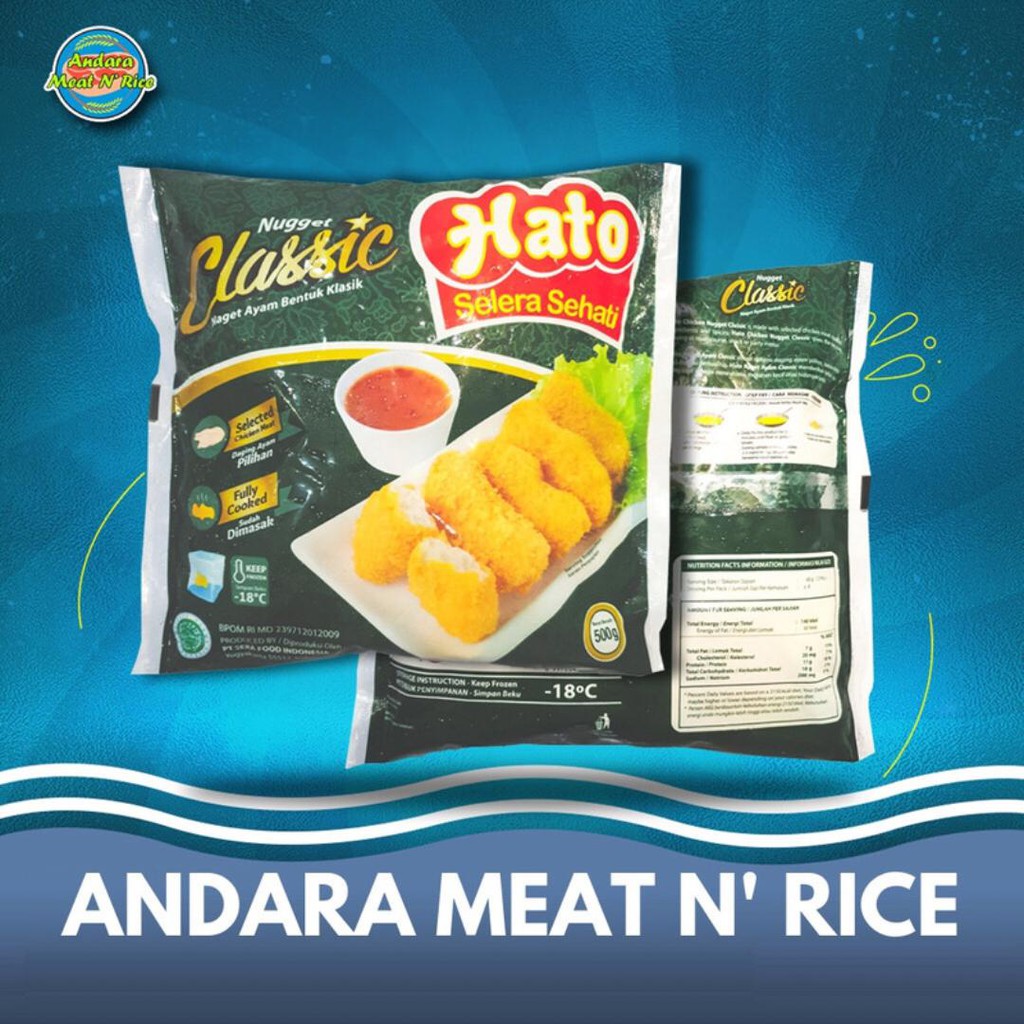 Nugget Ayam Hato 500 gram Frozen Food