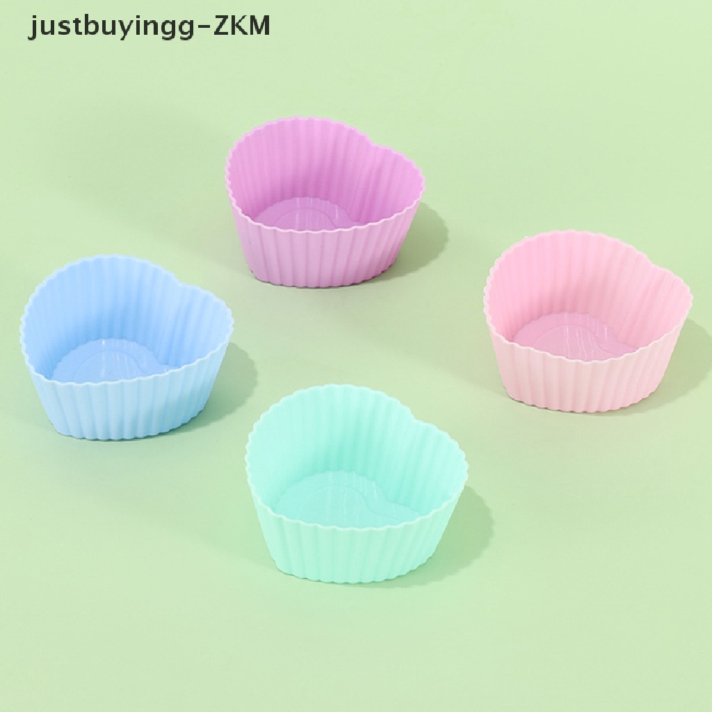 4 Pcs Cetakan Cupcake Muffin Bahan Silikon Untuk Dekorasi Kue
