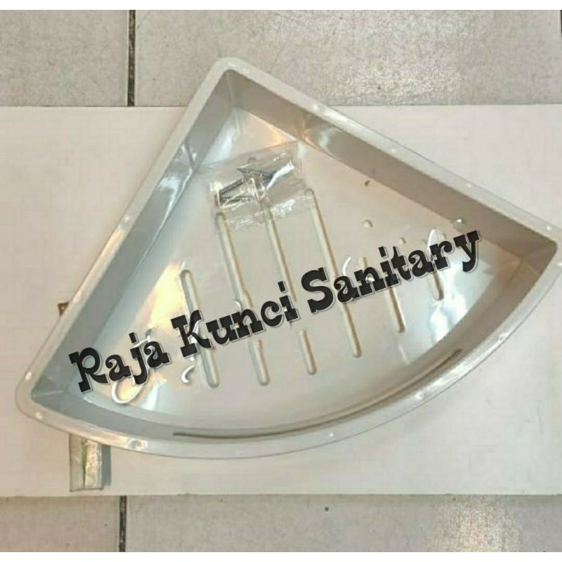 Rak Sudut Stainless Kombinasi/Rak Sabun Stainless/Rak Kamar Mandi